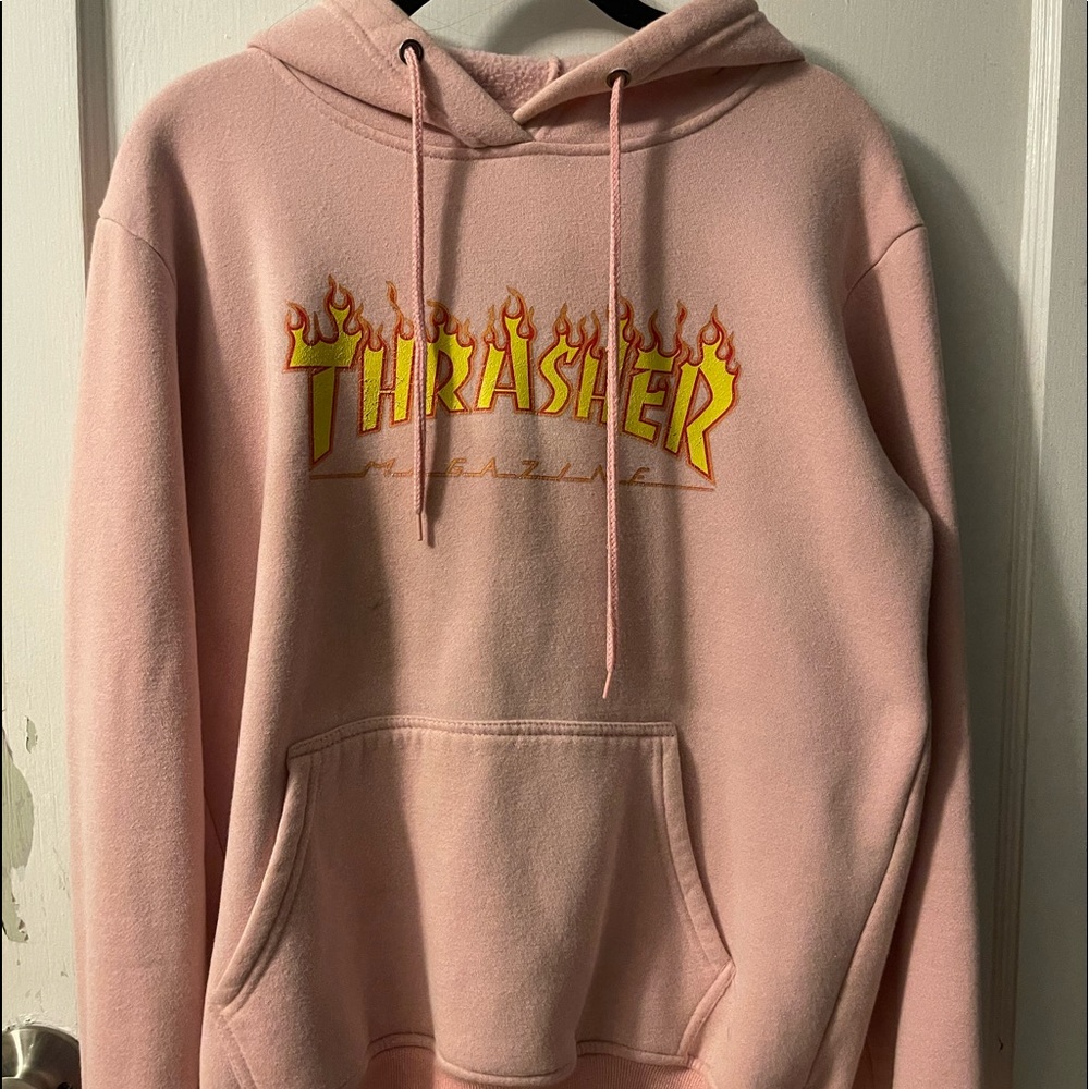 Baby pink Thrasher Hoodie